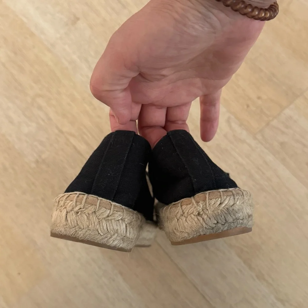 Soludos Black and White Espadrilles